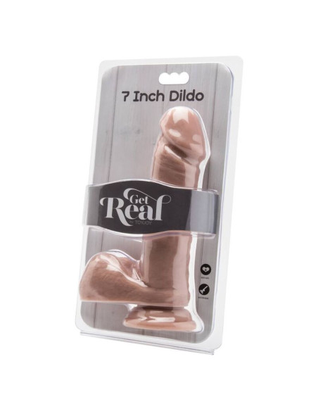 GET REAL - DILDO 18 CM WITH BALLS SKIN
