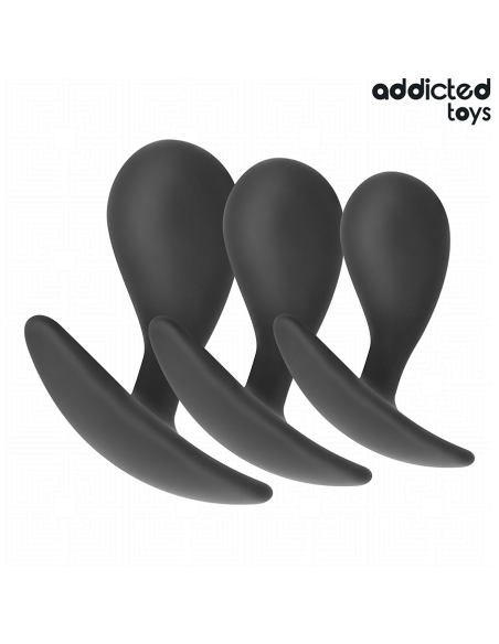 ADDICTED TOYS - SET OF 3 ANAL PLUG SILICONE MODEL 3