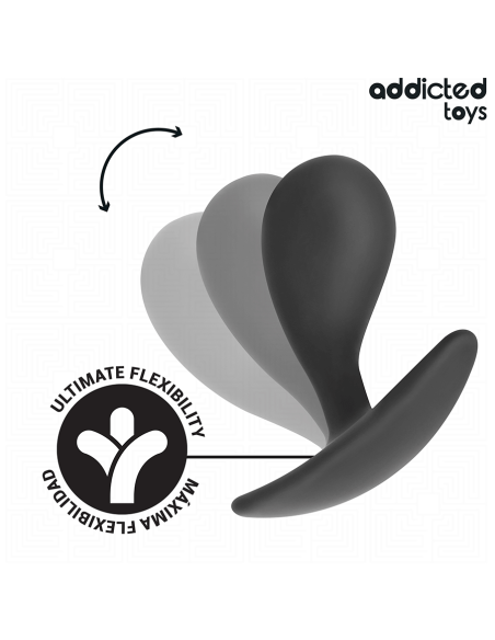 ADDICTED TOYS - 3 ANALINIŲ KAMŠČIŲ RINKINYS, SILIKONINIS, 3 MODELIO