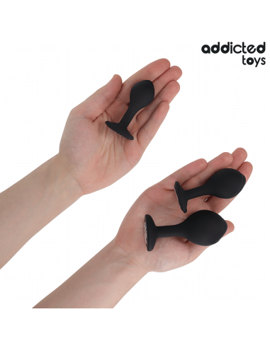 ADDICTED TOYS - SET OF 3 ANAL PLUG SILICONE WITH JEWEL