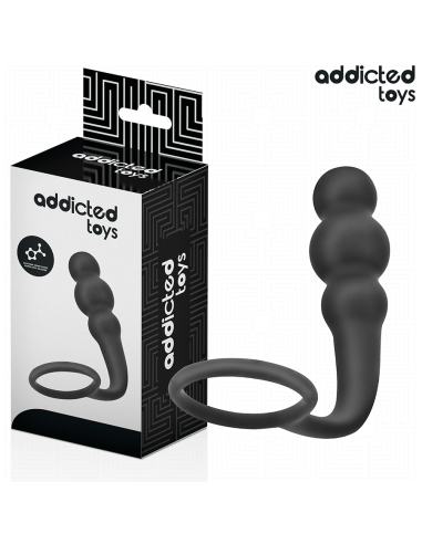 ADDICTED TOYS - ANAL PLUG WITH RING SILICONE MODEL 1