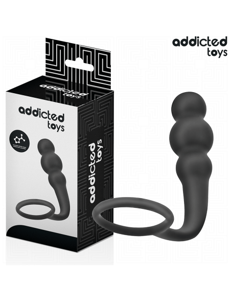 ADDICTED TOYS - ANAL PLUG WITH RING SILICONE MODEL 1