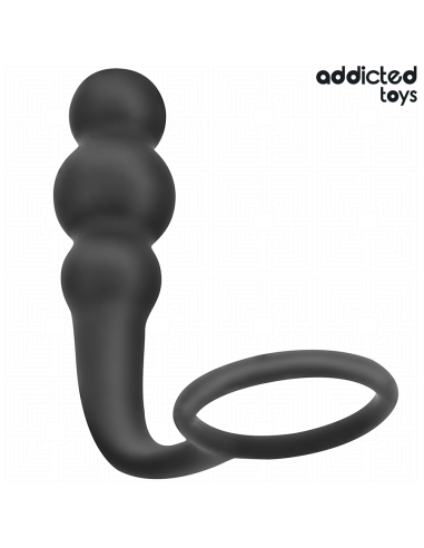 ADDICTED TOYS - ANAL PLUG WITH RING SILICONE MODEL 1