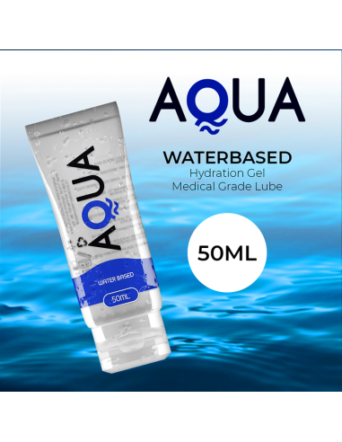 AQUA QUALITY - VANDENS PAGRINDU PAGAMINTAS LUBRIKANTAS 50 ML
