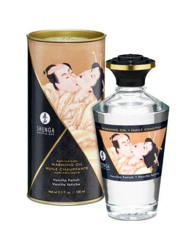 SHUNGA - FETISH VANILLA FLAVOR HEAT EFFECT MASSAGE OIL 100 ML