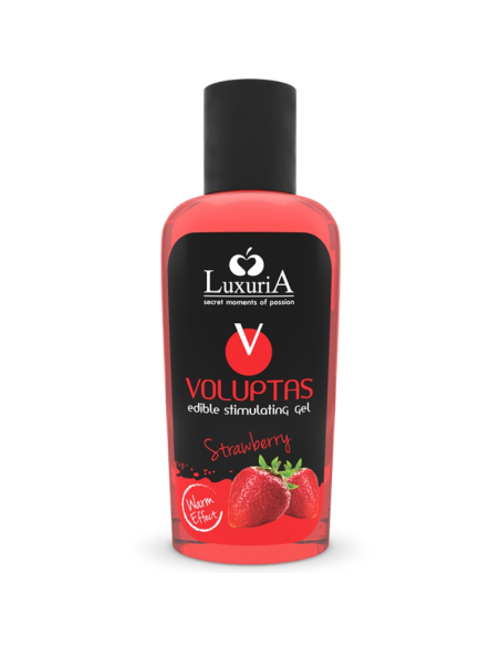 INTIMATELINE LUXURIA - VOLUPTAS VALGOMAS MASAŽAS GELIS ŠILDANTIS POVEIKIS - BRAŠKĖS 100 ml