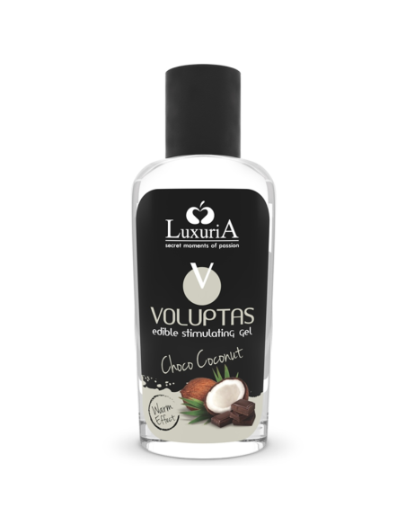 INTIMATELINE LUXURIA - VOLUPTAS VALGOMASIS MASAŽINIS GELIS ŠILDANTIS POVEIKIS - KOKOSŲ IR GRIETINĖLĖS 100 ML
