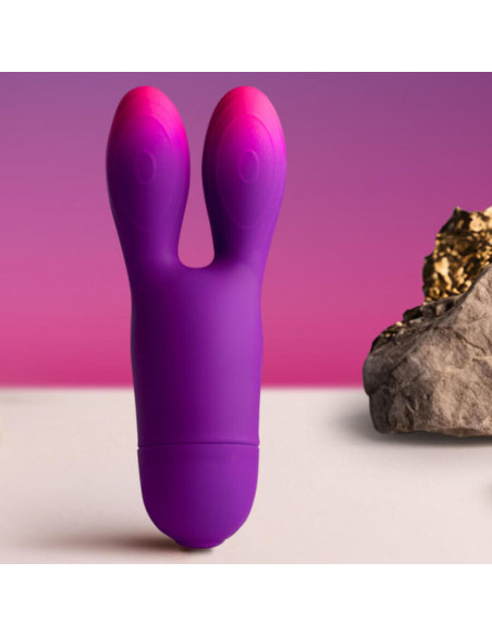 ROCKS- OFF - GLO-GIRL BUNNY PURPLE FLEXIBLE VIBRATOR