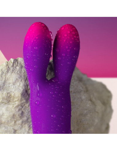 ROCKS- OFF - GLO-GIRL BUNNY PURPLE FLEXIBLE VIBRATOR