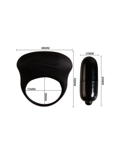 PRETTY LOVE - BERTRAM BLACK VIBRATOR RING
