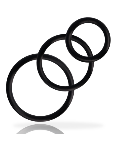 ADDICTED TOYS - RINGS SET FOR PENIS BLACK