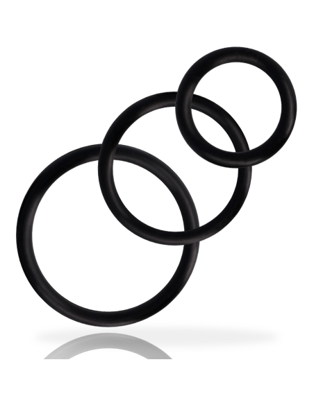 ADDICTED TOYS - RINGS SET FOR PENIS BLACK