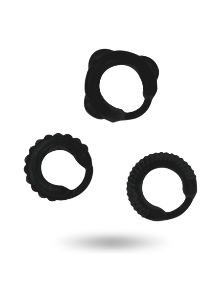 ADDICTED TOYS - C-RING SET BLACK
