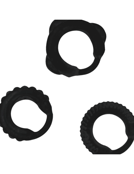 ADDICTED TOYS - C-RING SET BLACK