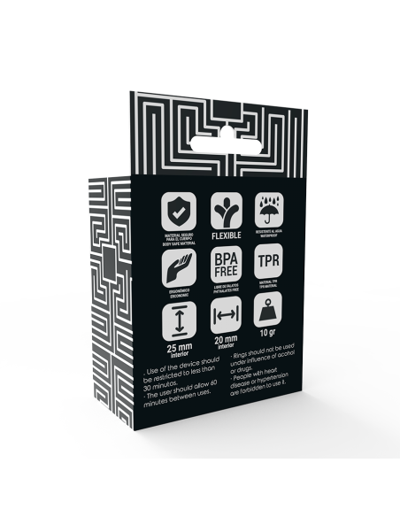 ADDICTED TOYS - C ŽIEDŲ RINKINYS JUODAS