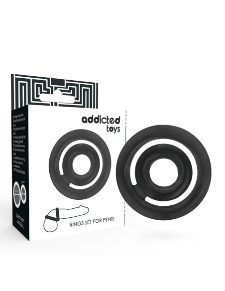 ADDICTED TOYS - POTENZ- C-RING PENIS BLACK