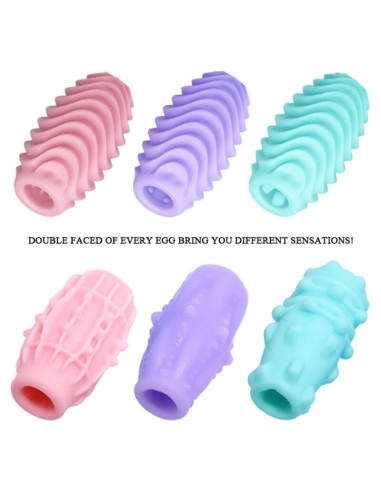 PRETTY LOVE - DOUBLE SIDED MASTURBATOR EGG 15 UNITS