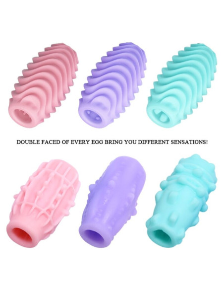 PRETTY LOVE - DOUBLE SIDED MASTURBATOR EGG 15 UNITS