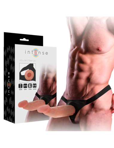 INTENSE - HOLLOW HARNESS WITH DILDO 18 X 3.5 CM