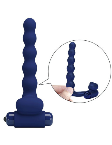 PRETTY LOVE - AJMAL VIBRATING RING WITH PLUG BLUE