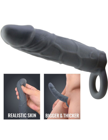 PRETTY LOVE - REALISTIC SKIN PENIS SLEEVE DARK GREY