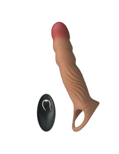 PRETTY LOVE - TEXTURED PENIS SLEEVE WITH VIBRATION AND REMOTE CONTROL 2