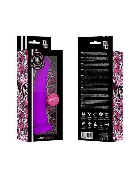 DELTA CLUB - ŽAISLAI ALYVINĖS SPALVOS MEDICININIS SILIKONINIS DILDO 17 CM -O- 3 CM