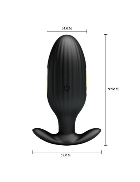 PRETTY LOVE - JEFFERSON APP CONTROLLED ANAL PLUG BLACK