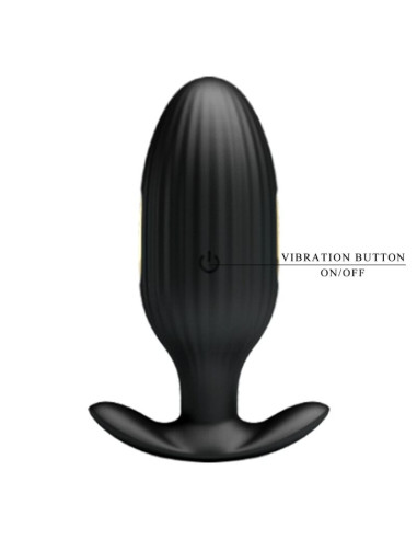 PRETTY LOVE - JEFFERSON APP CONTROLLED ANAL PLUG BLACK