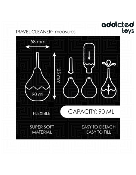 ADDICTED TOYS - TRAVEL ANAL CLEANER SIZE S 90 ML
