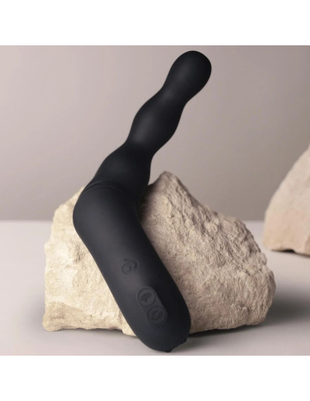 ROCKS-OFF - BLACK PROSTATE AND ANAL VIBRATOR ADAPTER
