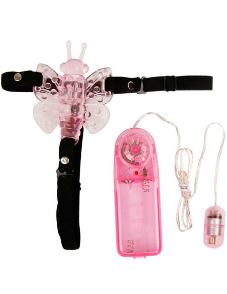 BAILE - HARNESS WITH MULTIVESPEED VIBRATING BUTTERFLY