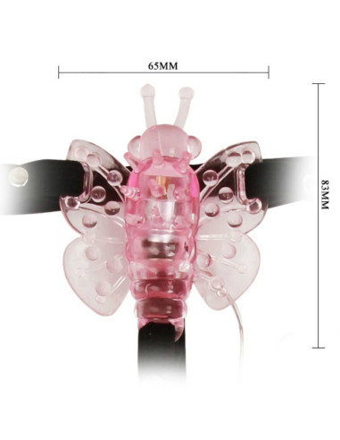 BAILE - HARNESS WITH MULTIVESPEED VIBRATING BUTTERFLY