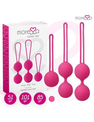 MORESSA - OSIAN SET PREMIUM SILICONE PINK (Osian One - 51 g Osian Two - 101 g Osian Three 85 g)