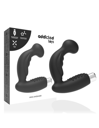 ADDICTED TOYS - PROSTATIC VIBRATOR RECHARGEABLE MODEL 3 - BLACK