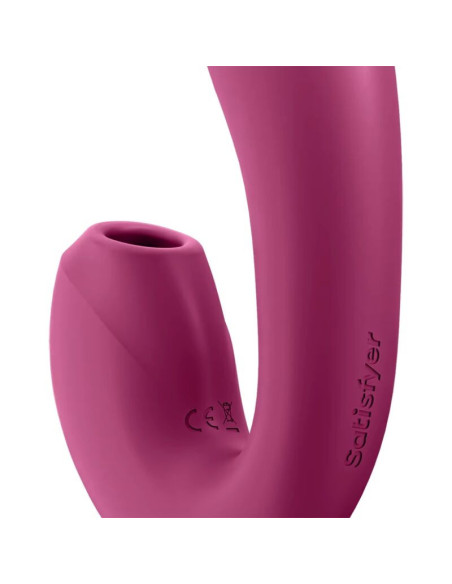 SATISFYER - SUNRAY STIMULATOR AND VIBRATOR APP RED