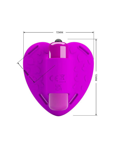 PRETTY LOVE - HEARTBEAT CLITORIS MASSAGER 10 VIBRATION MODES PURPLE
