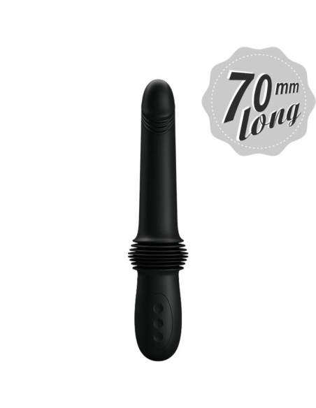 PRETTY LOVE - PAZUZU VIBRATOR 3 THRUST MODES BLACK