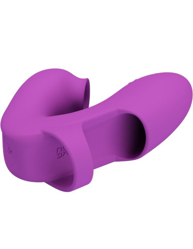 PRETTY LOVE - ATHENA FINGER VIBRATOR WITH CLITORIS STIMULATOR PURPLE
