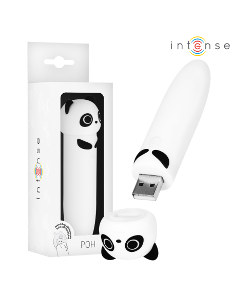 INTENSE - POH PANDA VIBRATING BULLET USB RECHARGEABLE 10 X 2.2 CM