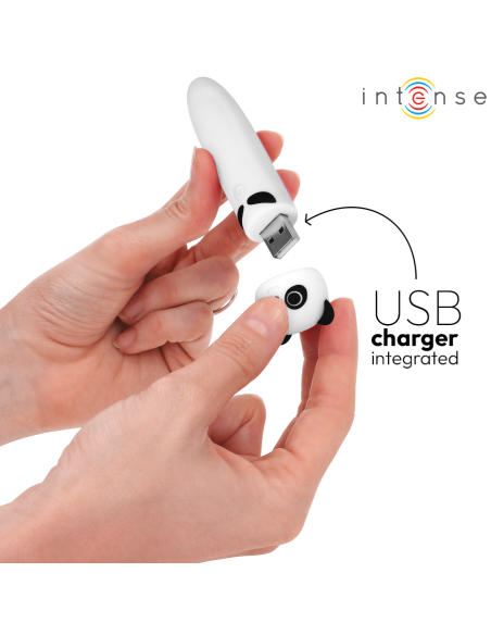 INTENSE - POH PANDA VIBRATING BULLET USB RECHARGEABLE 10 X 2.2 CM