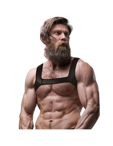 FETISH SUBMISSIVE ATTITUDE - NEOPRENE CHEST HARNESS FOR MEN SIZE L