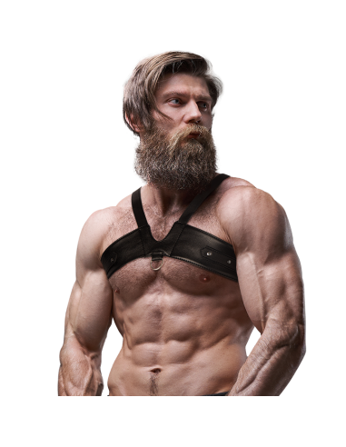FETISH SUBMISSIVE ATTITUDE - MENS BRIGADE ECO-LEATHER CHEST HARNESS