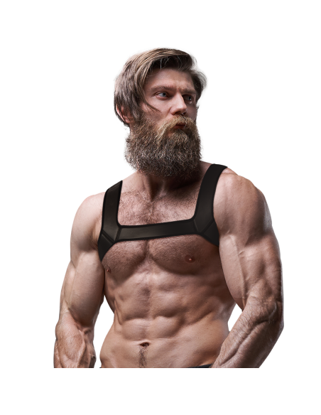 FETISH SUBMISSIVE ATTITUDE - NEOPRENE CHEST HARNESS FOR MEN SIZE M