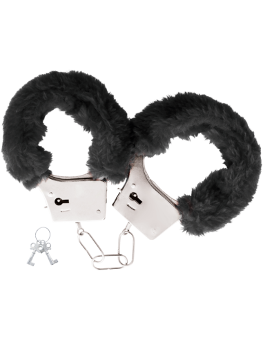 DARKNESS - BLACK LINED METAL HANDCUFFS