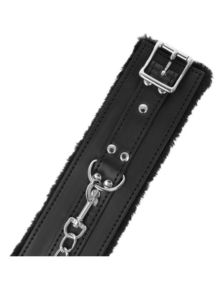 DARKNESS - BLACK LINED BDSM HANDCUFFS