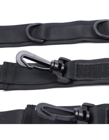 OHMAMA FETISH - NYLON HANDCUFFS AND COLLAR