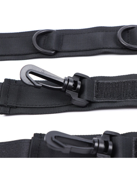 OHMAMA FETISH - NYLON HANDCUFFS AND COLLAR