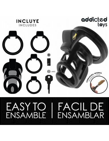 ADDICTED TOYS LOCKED - AUKSUOTAS NARVAS IŠ SILIKONINIO VARPOS NARVO 8,5 CM