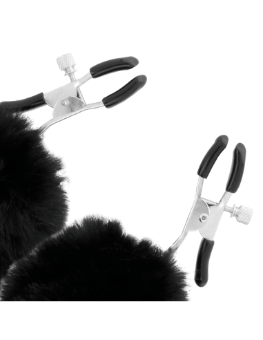DARKNESS - NIPPLE CLAMPS WITH POM POMS 1